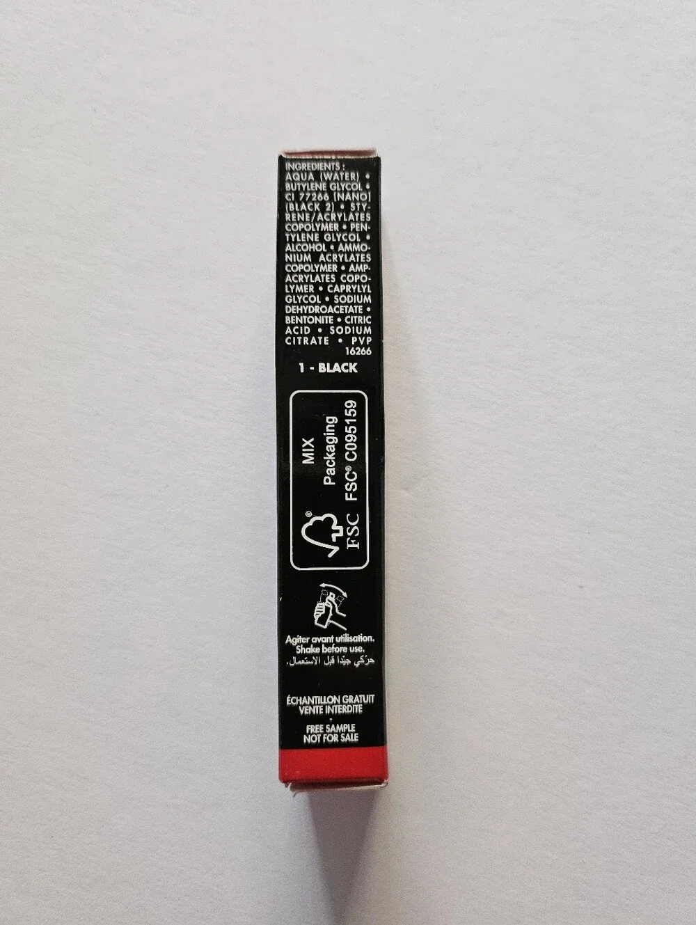 NEW NIB Makeup Forever 1 Black Aqua Resist Graphic Eyeliner Pen Deluxe-0.25 ml